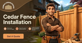 Cedar fence installation ad thumbnail